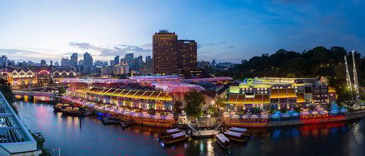 clarke quay best night view singapore